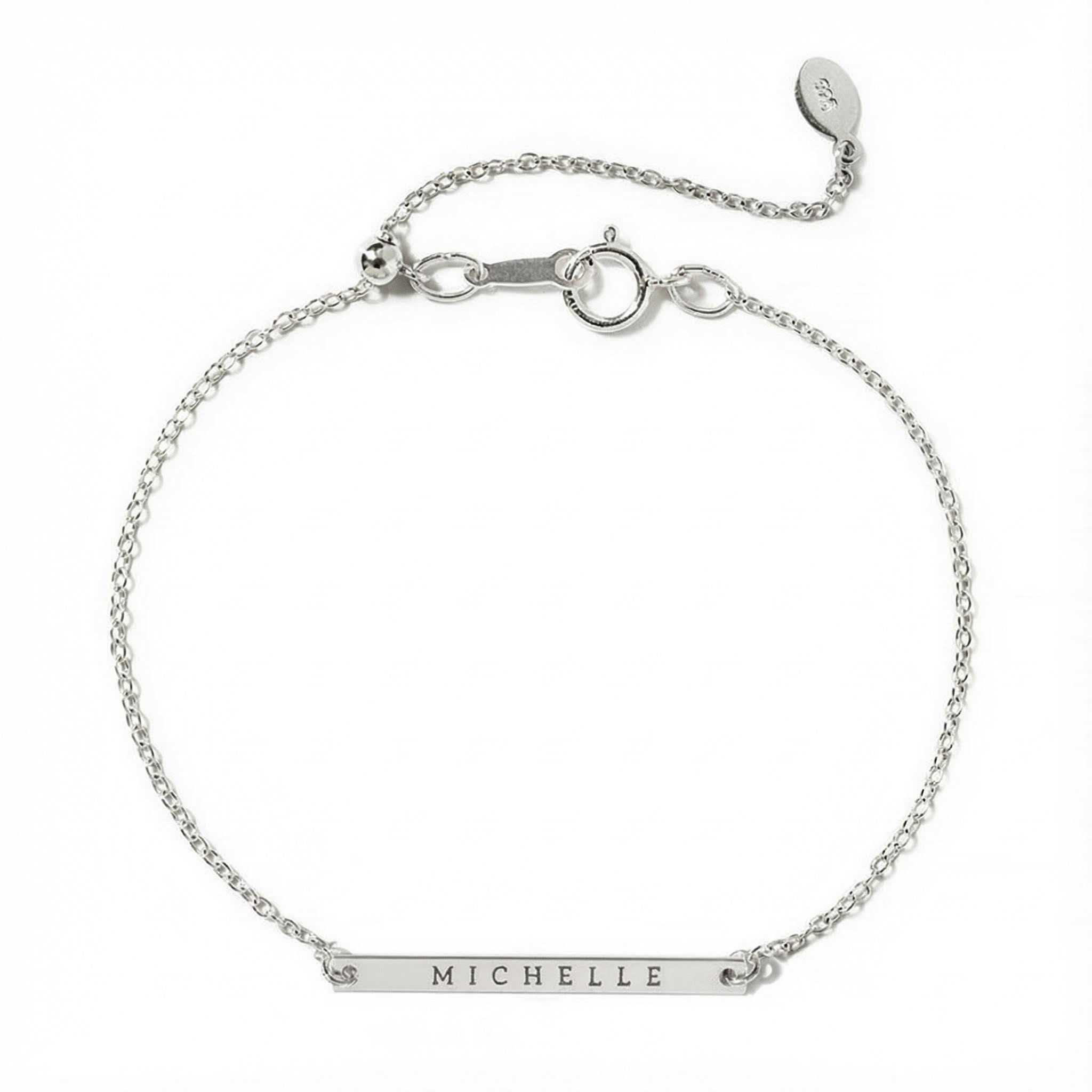 Engraved Thin Bar Bracelet Bold Statement Style With Street Luxury - Image 4
