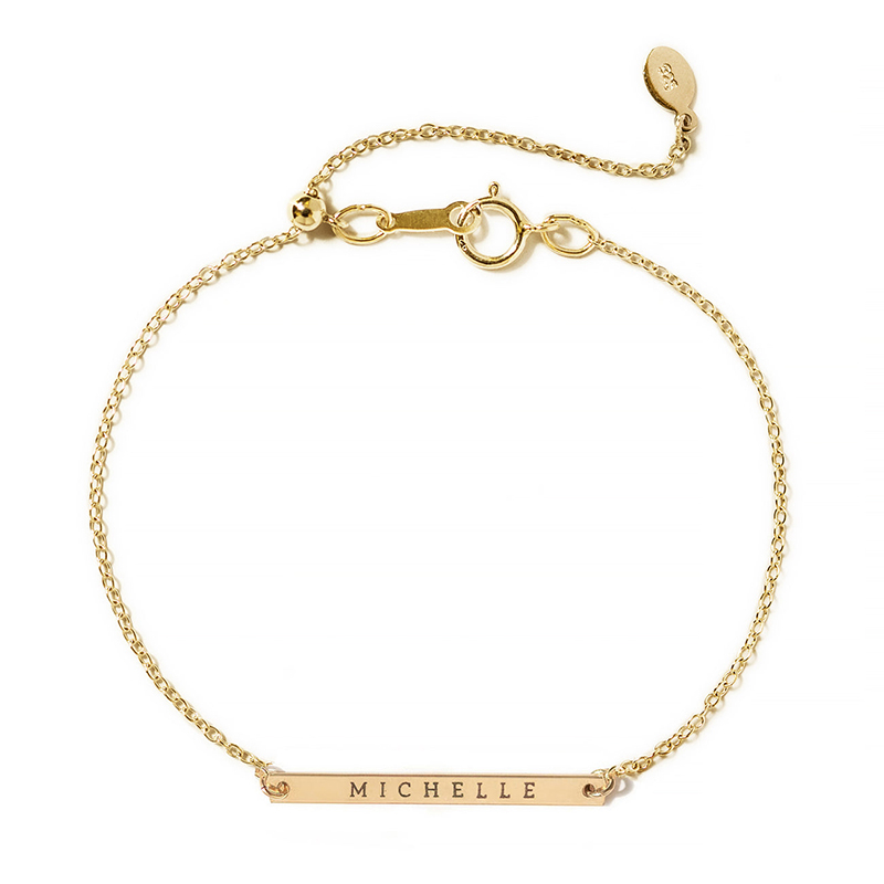 Engraved Thin Bar Bracelet Bold Statement Style With Street Luxury