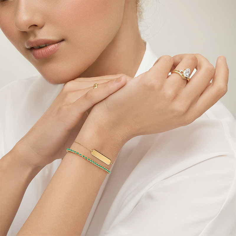 Engraved Bar Bracelet Bold Statement Style With Street Luxury - Image 3