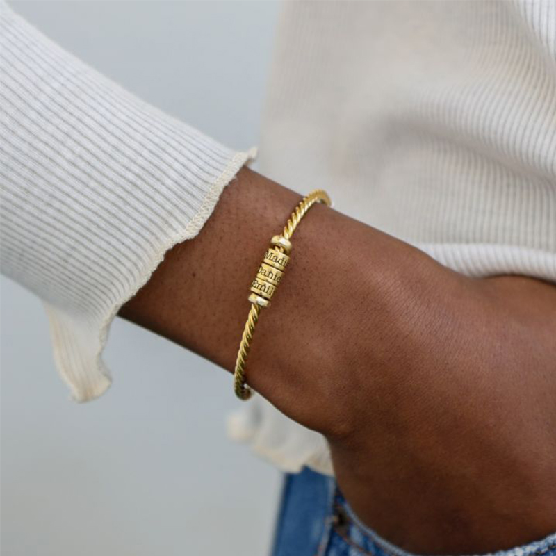 Tied Together Name Bracelet Bold Statement Style With Street Luxury - Image 3