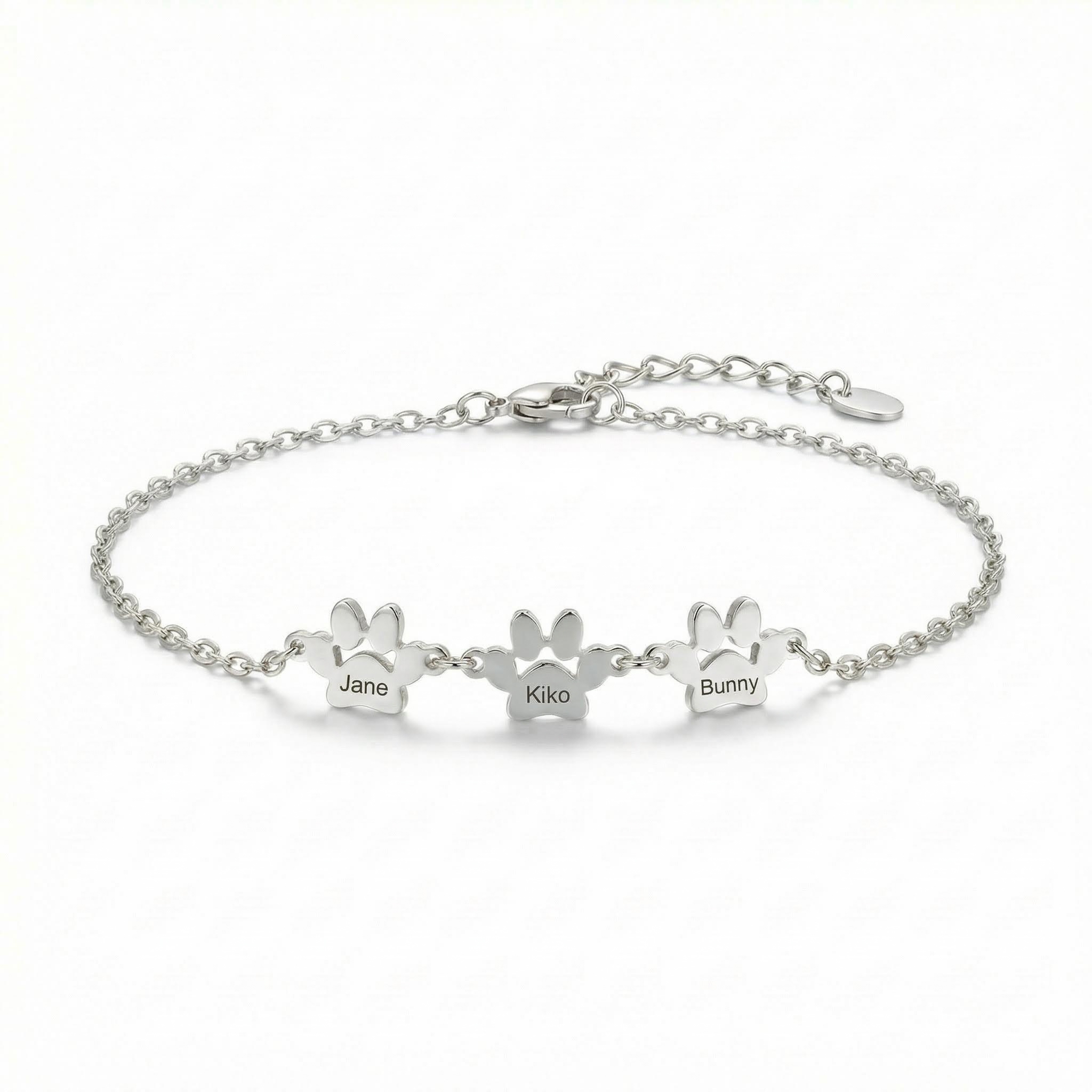 Engraved Paw Print Bracelet Bold Statement Style With Street Luxury - Image 5