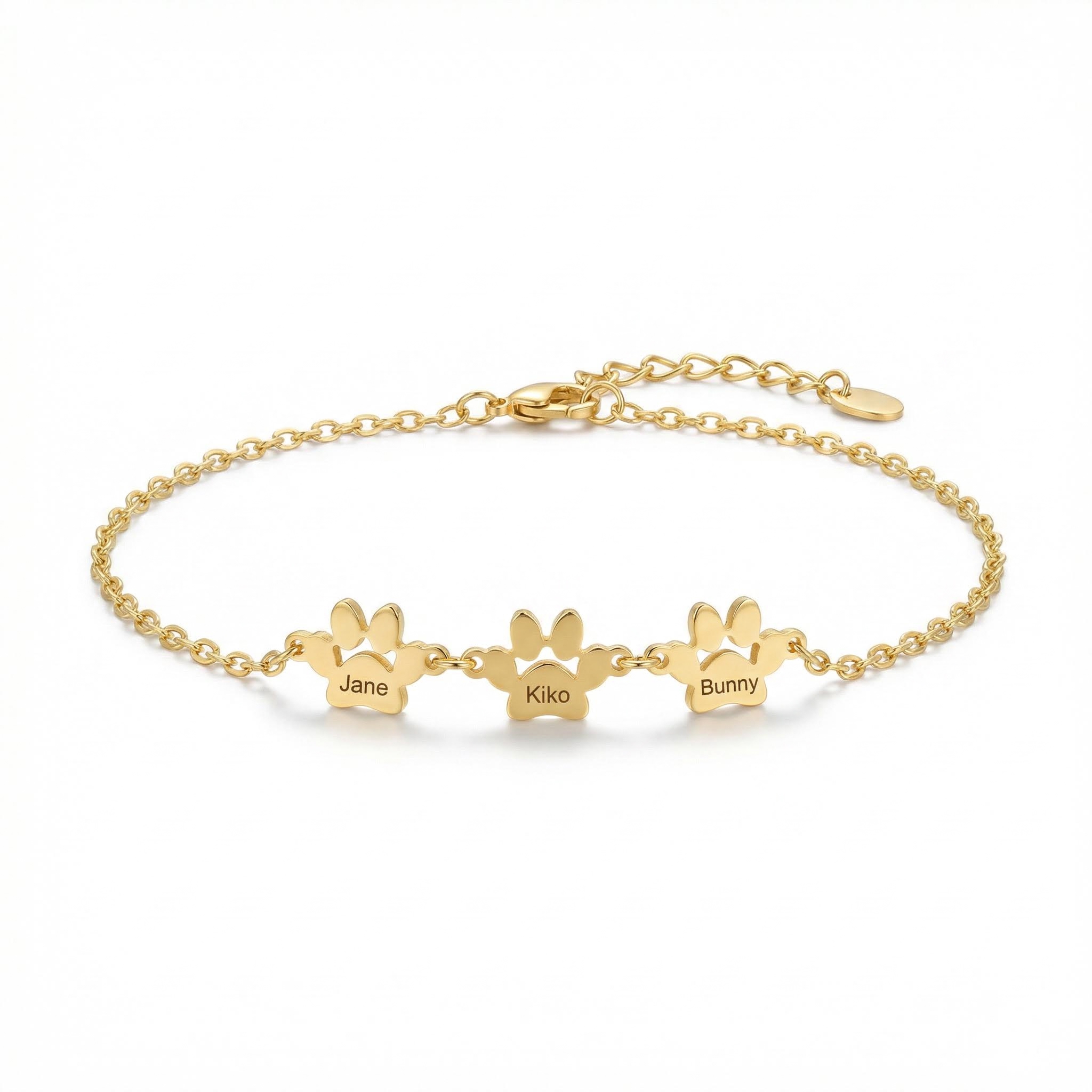 Engraved Paw Print Bracelet Bold Statement Style With Street Luxury