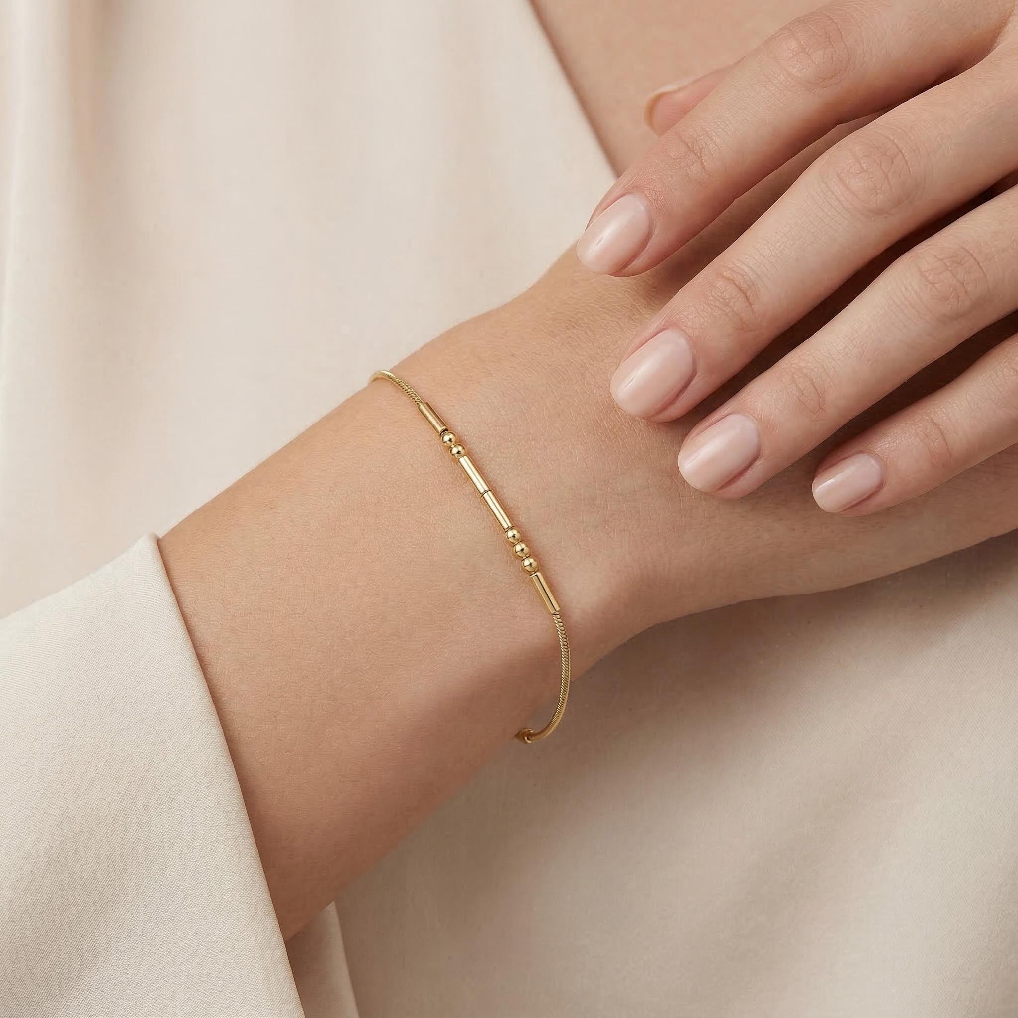 Morse Code Bracelet Bold Statement Style With Street Luxury - Image 3