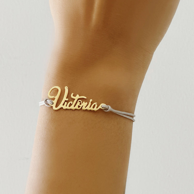 Customized Name Colorful Cord Bracelet Silver With Street Luxury Shine - Image 4