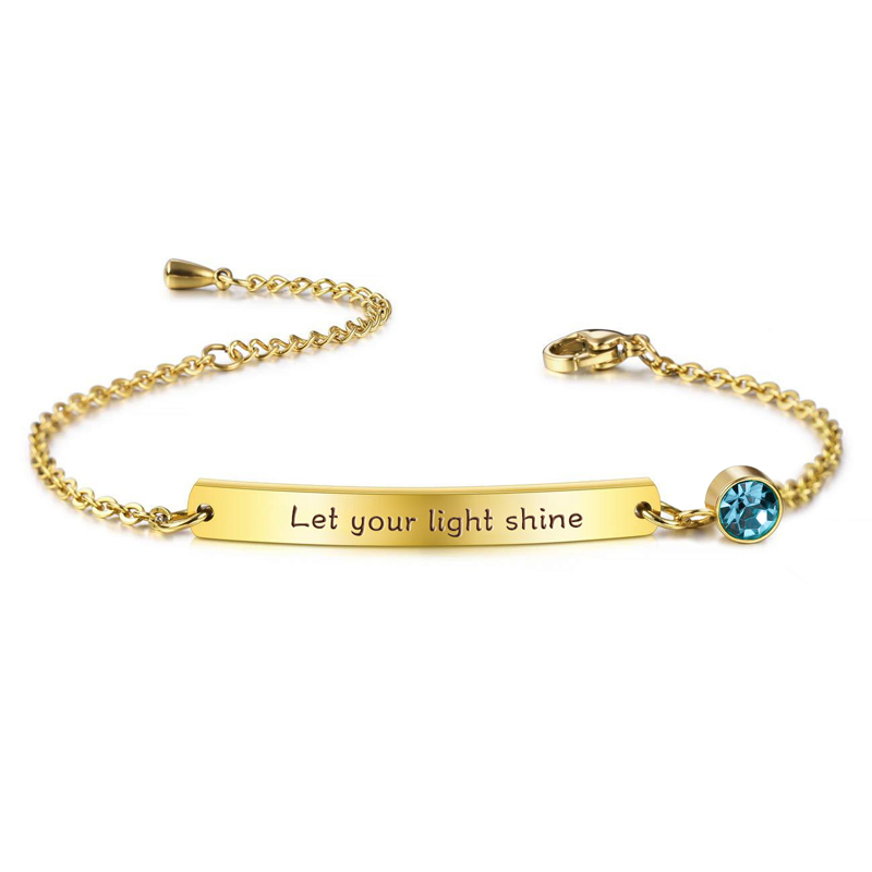 Custom Engraved Birthstone Bracelet Bold Statement Style With Street Luxury
