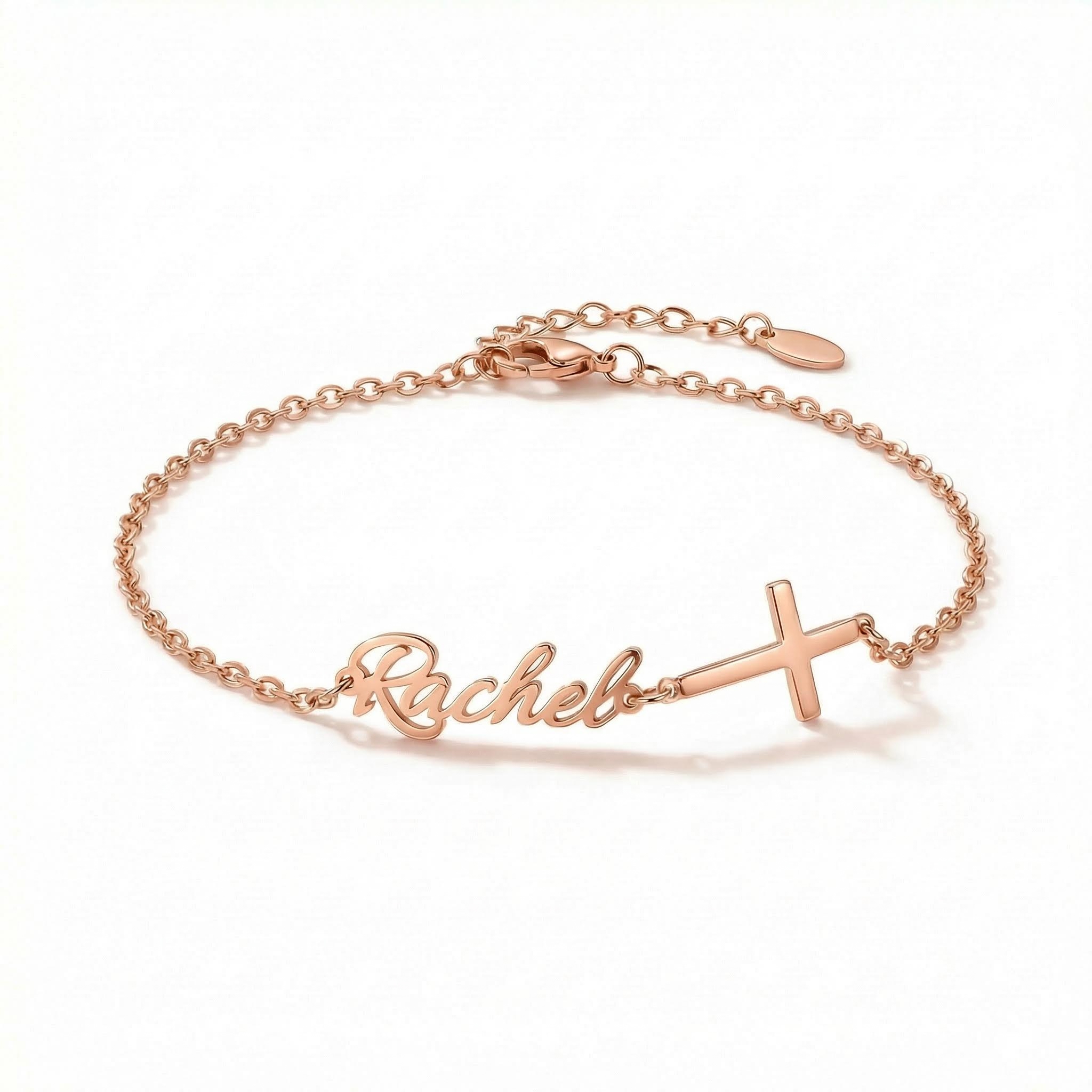 Customized Name Bracelet With Cross Bold Statement Style With Street Luxury - Image 5