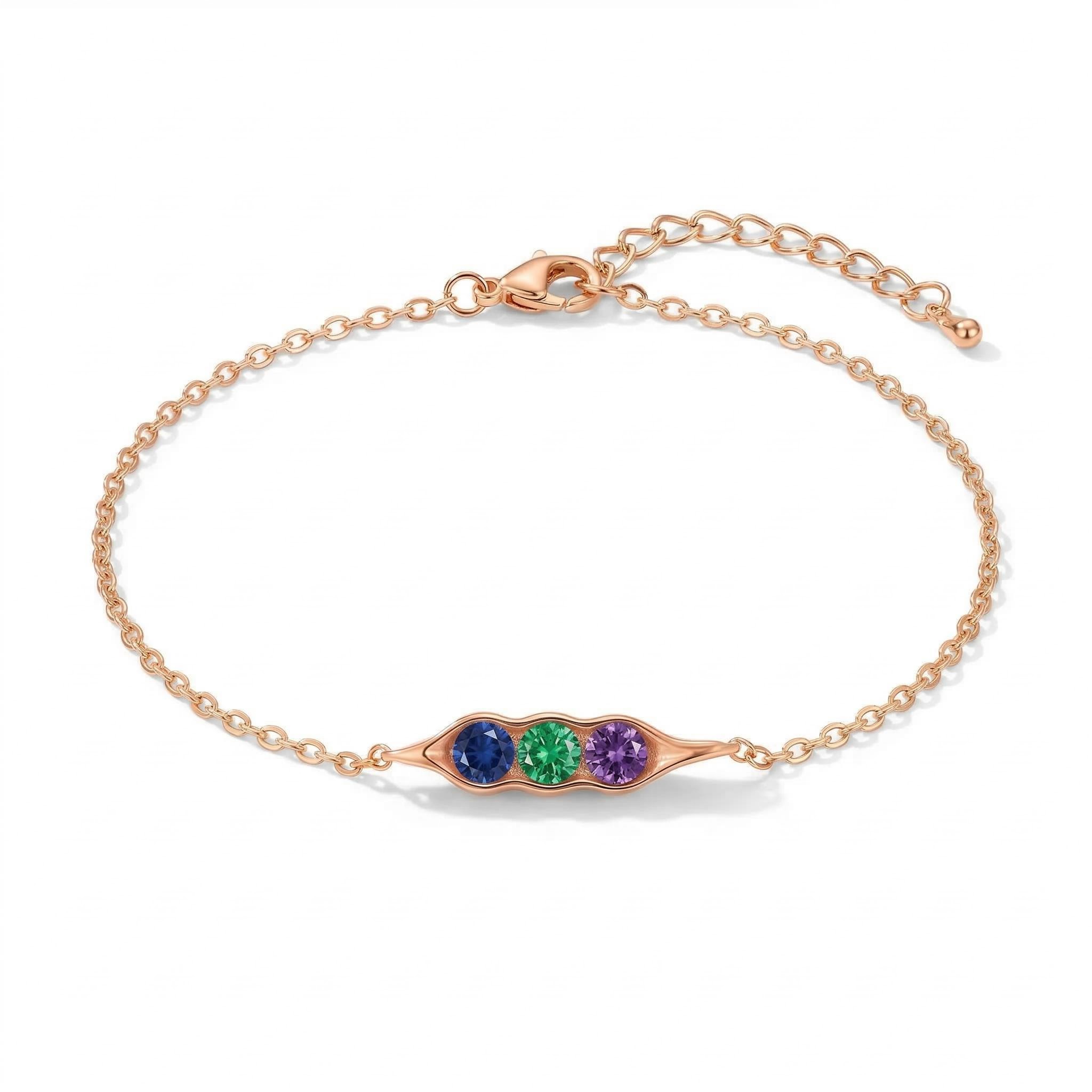 Personalised Birthstone Elegant Link Bracelet With Street Luxury Shine - Image 5