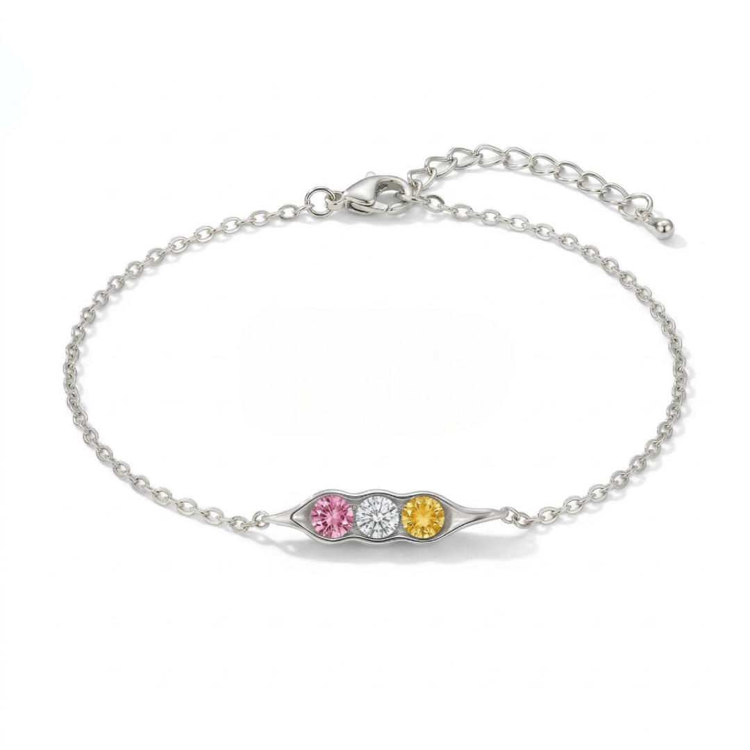 Personalised Birthstone Elegant Link Bracelet With Street Luxury Shine - Image 6