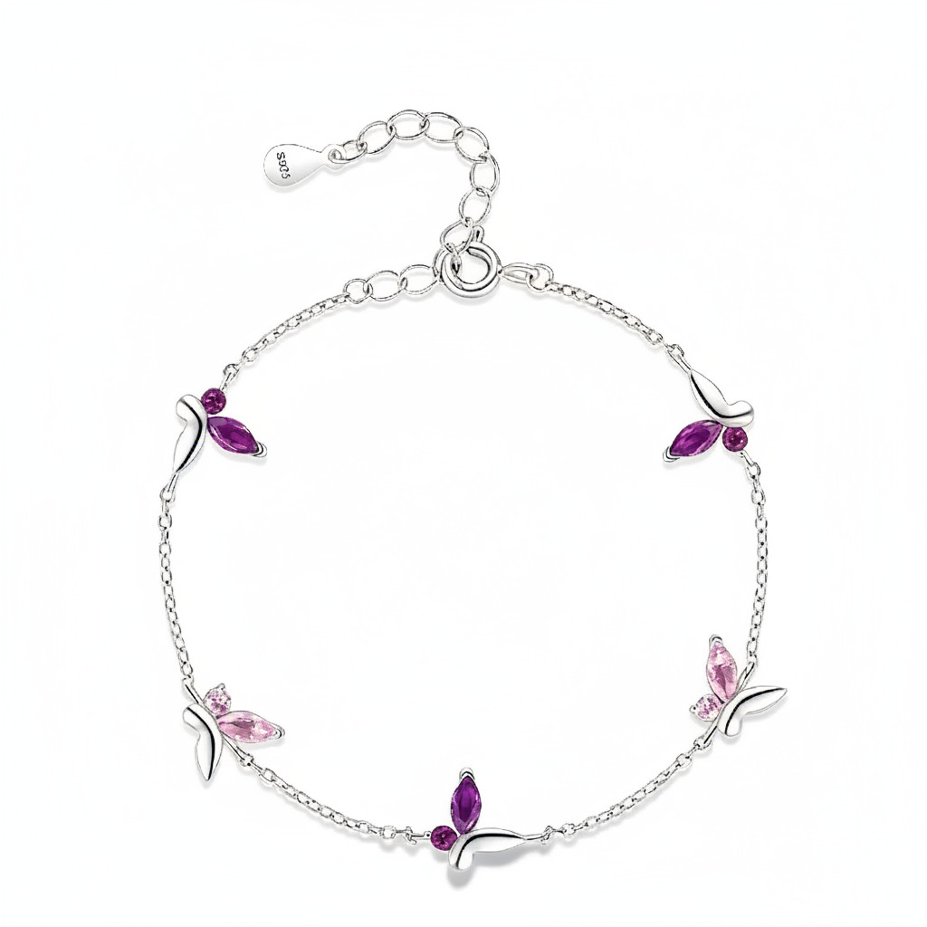 S925 Silver Twin Wings Bracelet Silver With Bold Statement Appeal