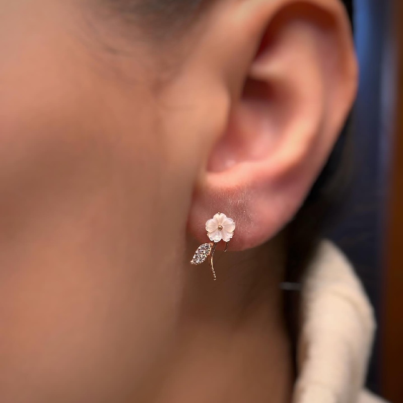 Magnolia Rose Earrings Bold Statement Style With Street Luxury - Image 3
