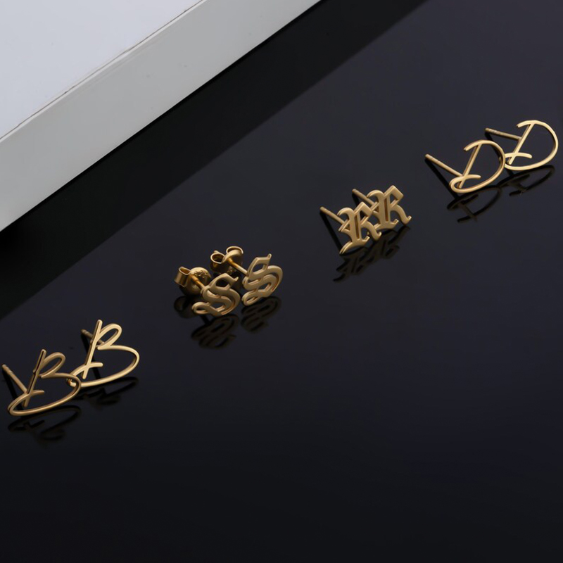 Customized Initial Earrings Bold Statement Style With Street Luxury - Image 5