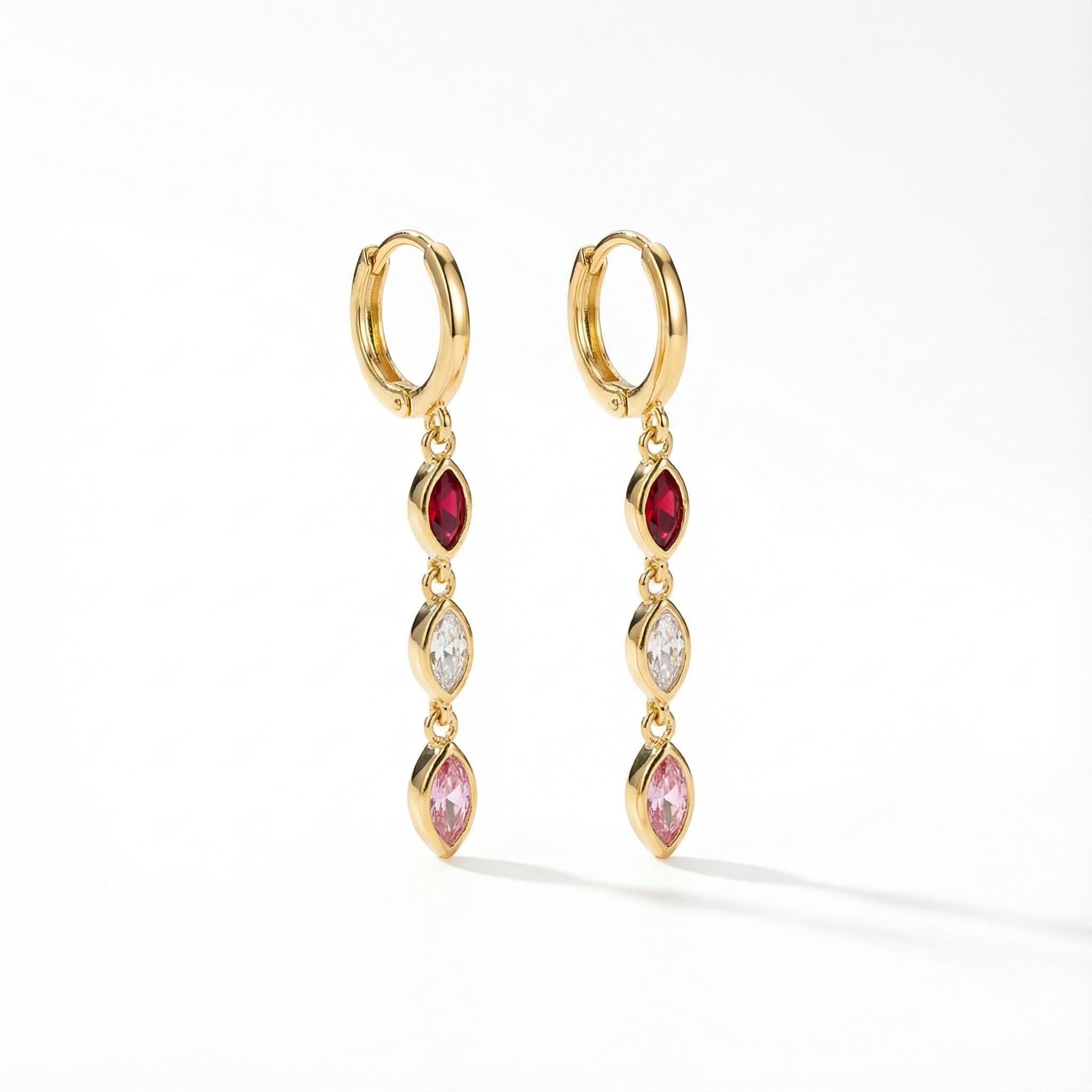 Personalized Marquise Cut Birthstone Stud Earrings With Street Luxury Shine - Image 4