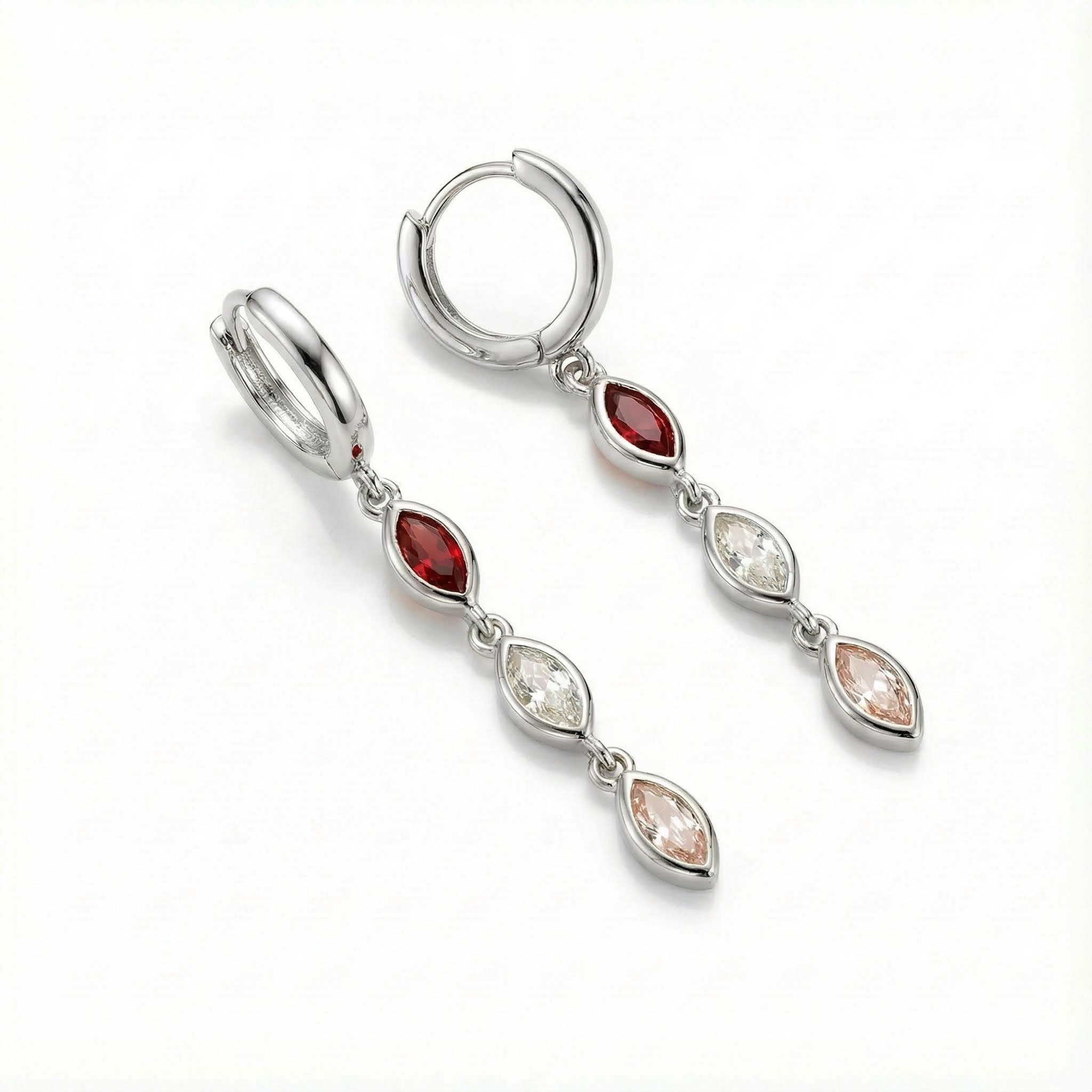Personalized Marquise Cut Birthstone Stud Earrings With Street Luxury Shine - Image 5