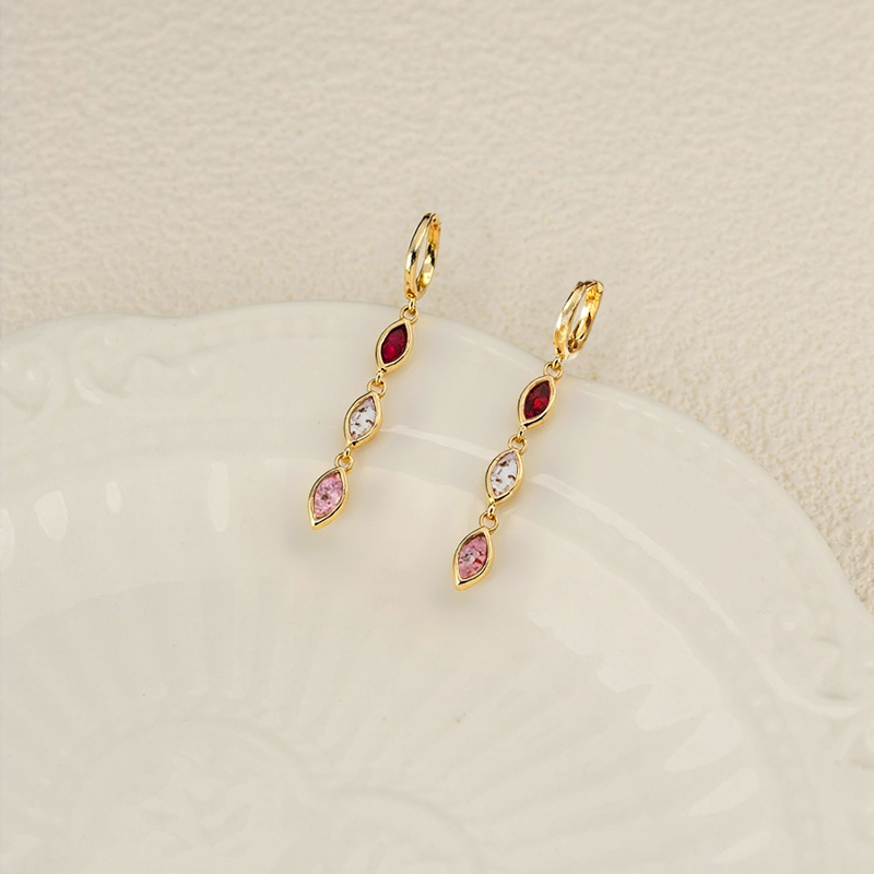 Personalized Marquise Cut Birthstone Stud Earrings With Street Luxury Shine - Image 7