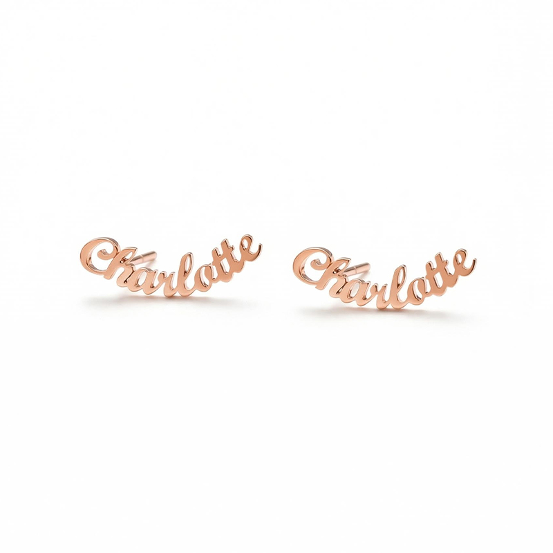 Personalized Name Earrings Bold Statement Style With Street Luxury - Image 5