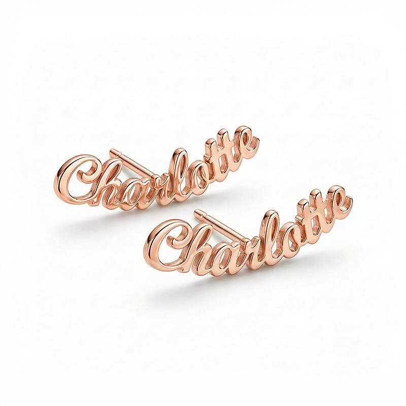 Personalized Name Earrings Bold Statement Style With Street Luxury - Image 6