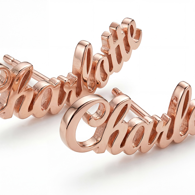 Personalized Name Earrings Bold Statement Style With Street Luxury - Image 7