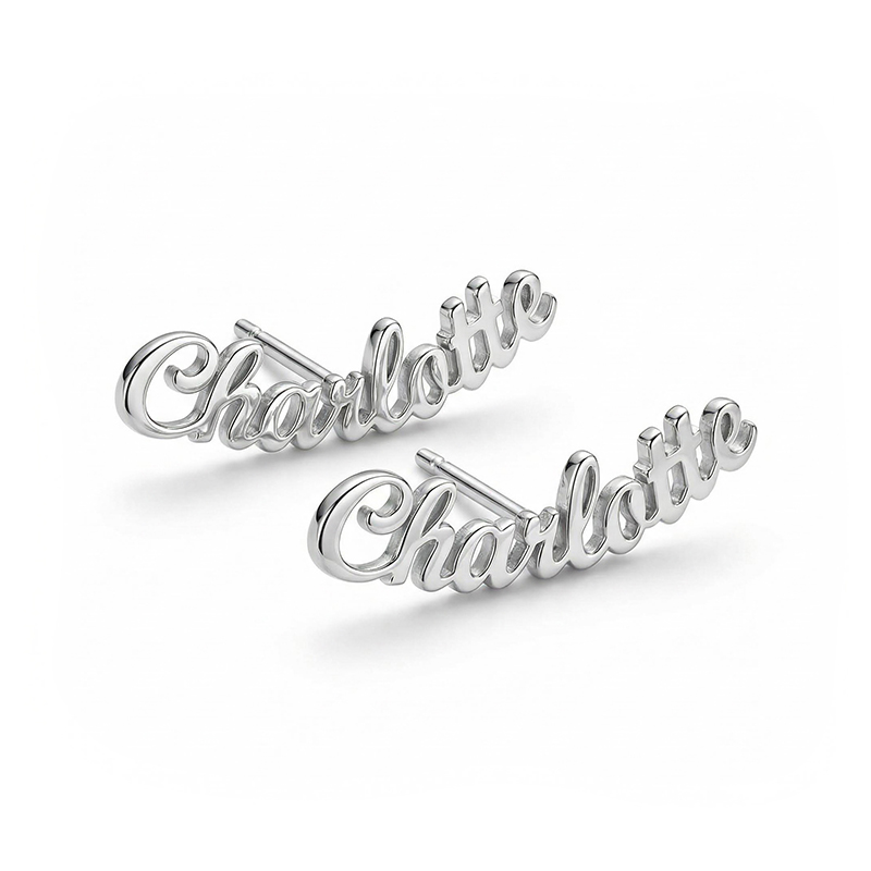 Personalized Name Earrings Bold Statement Style With Street Luxury