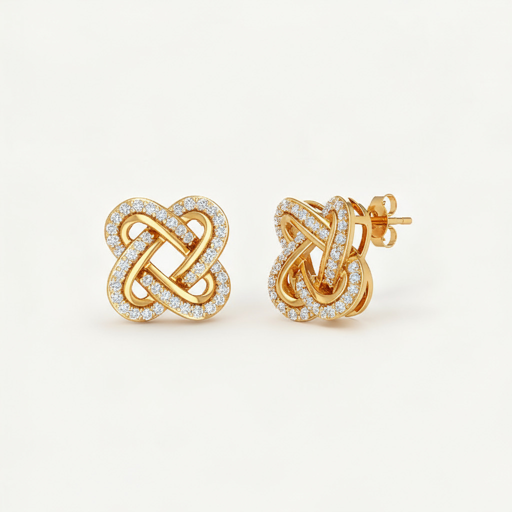 S925 Silver Flower Diamond Stud Earrings Iced Out Shine With Street Luxury - Image 6