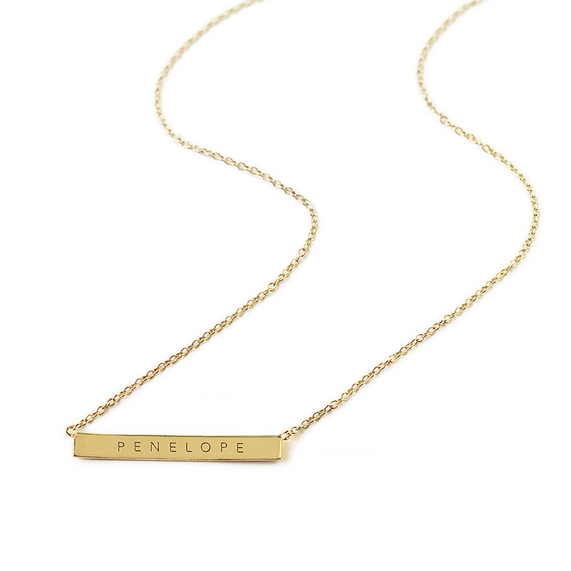 Customized Name Bar Necklace Bold Statement Style With Street Luxury