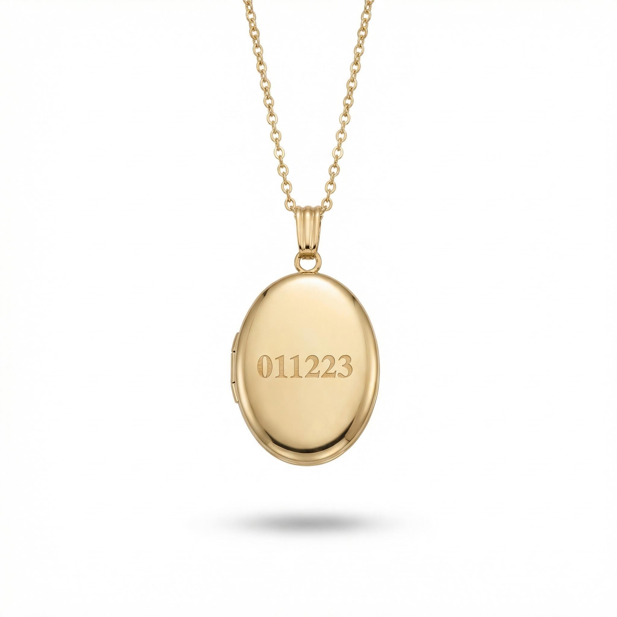 Customized Photo Oval Locket Necklace Pendant With Street Luxury Shine - Image 4