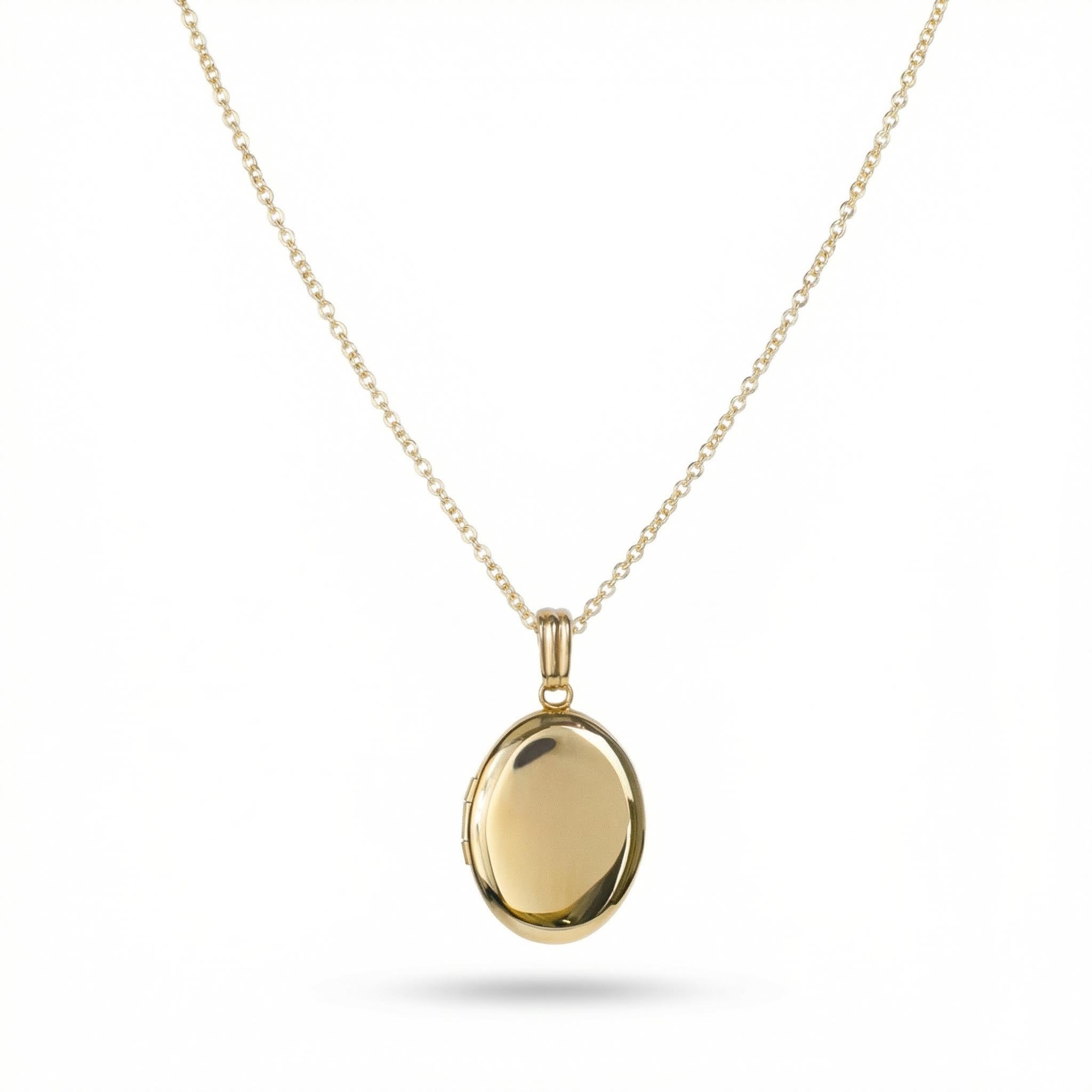 Customized Photo Oval Locket Necklace Pendant With Street Luxury Shine