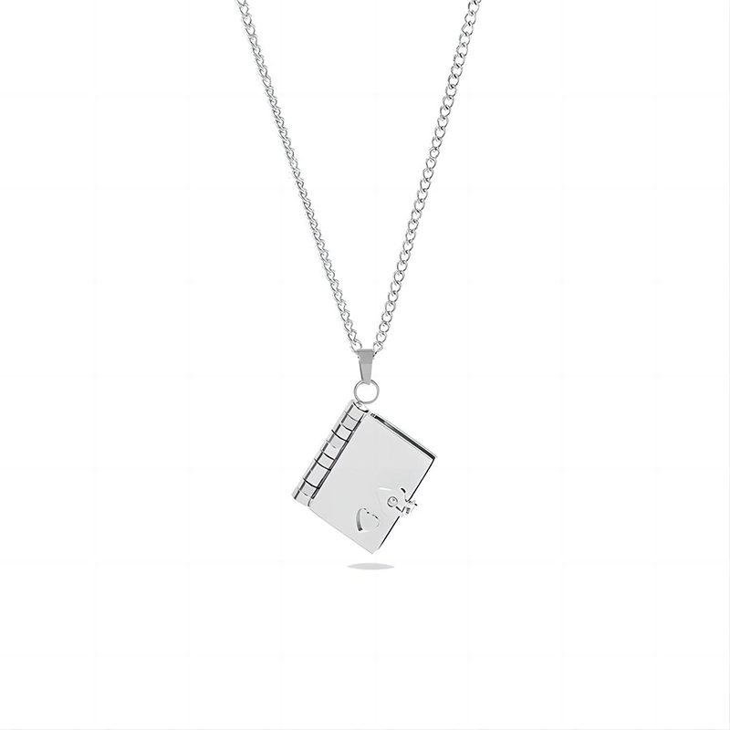 Personlized Book Locket Necklace Bold Statement Style With Street Luxury - Image 6