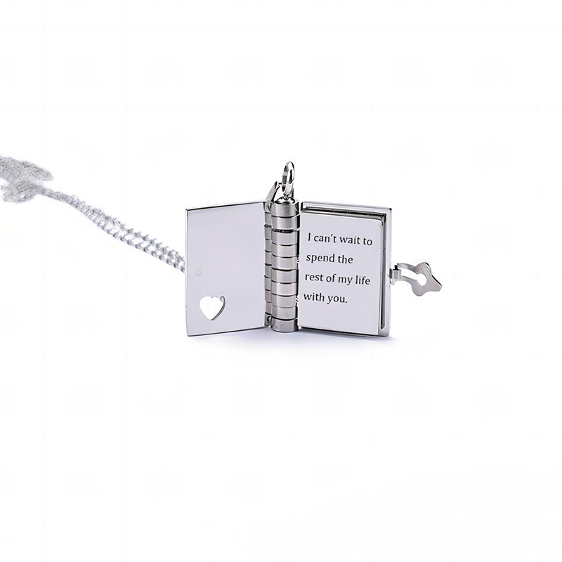 Personlized Book Locket Necklace Bold Statement Style With Street Luxury - Image 7
