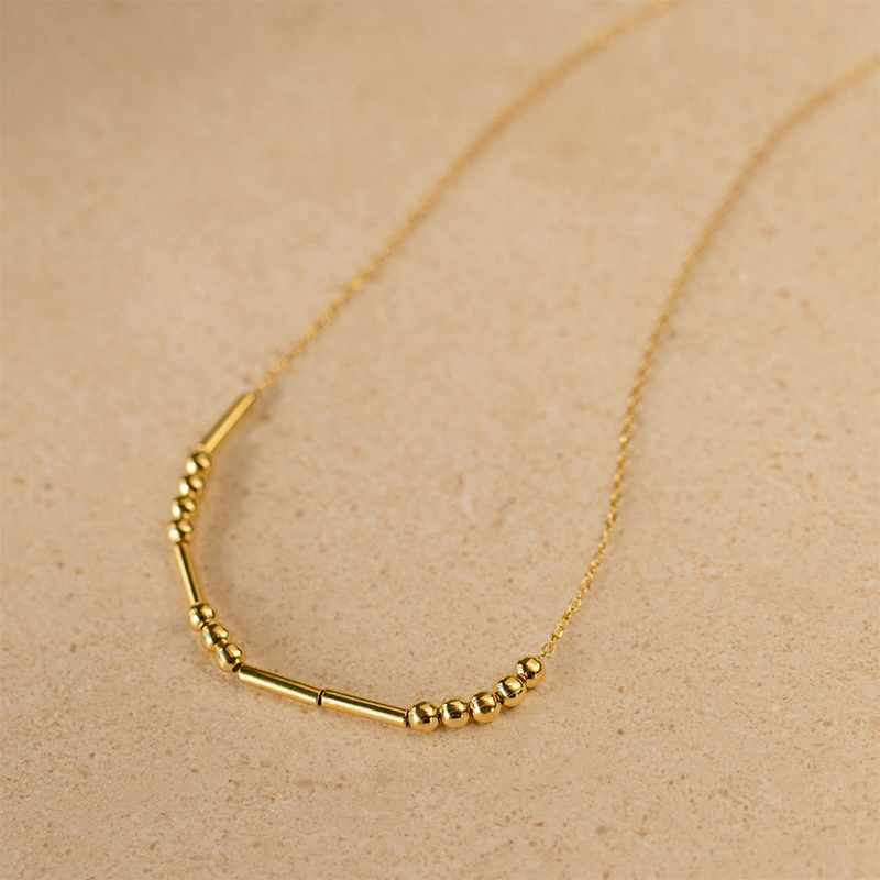 Morse Code Necklace Bold Statement Style With Street Luxury - Image 5