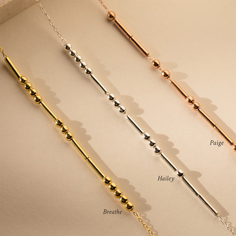 Morse Code Necklace Bold Statement Style With Street Luxury - Image 7