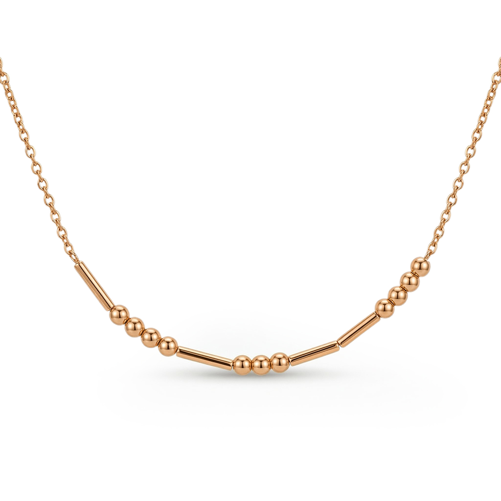 Morse Code Necklace Bold Statement Style With Street Luxury - Image 8