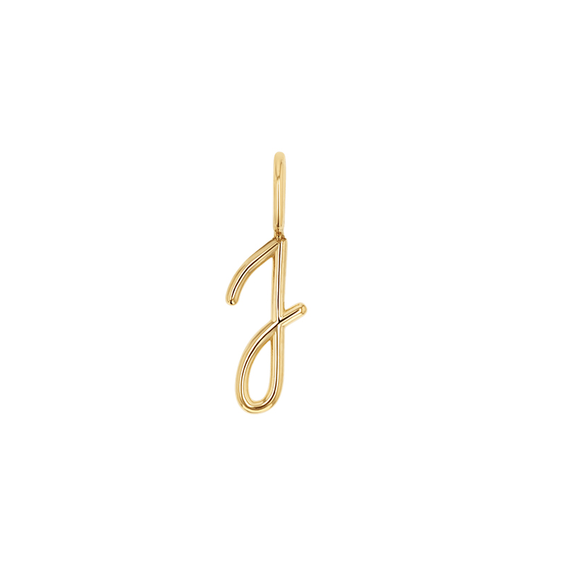 Script Letter Charm Necklace Bold Statement Style With Street Luxury - Image 4
