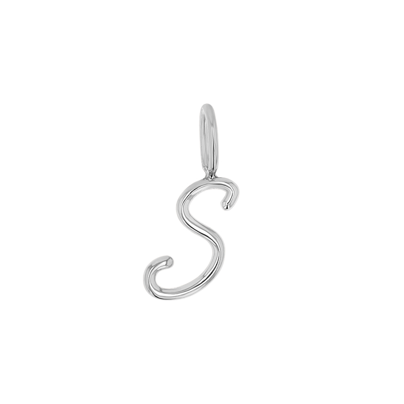 Script Letter Charm Necklace Bold Statement Style With Street Luxury - Image 5