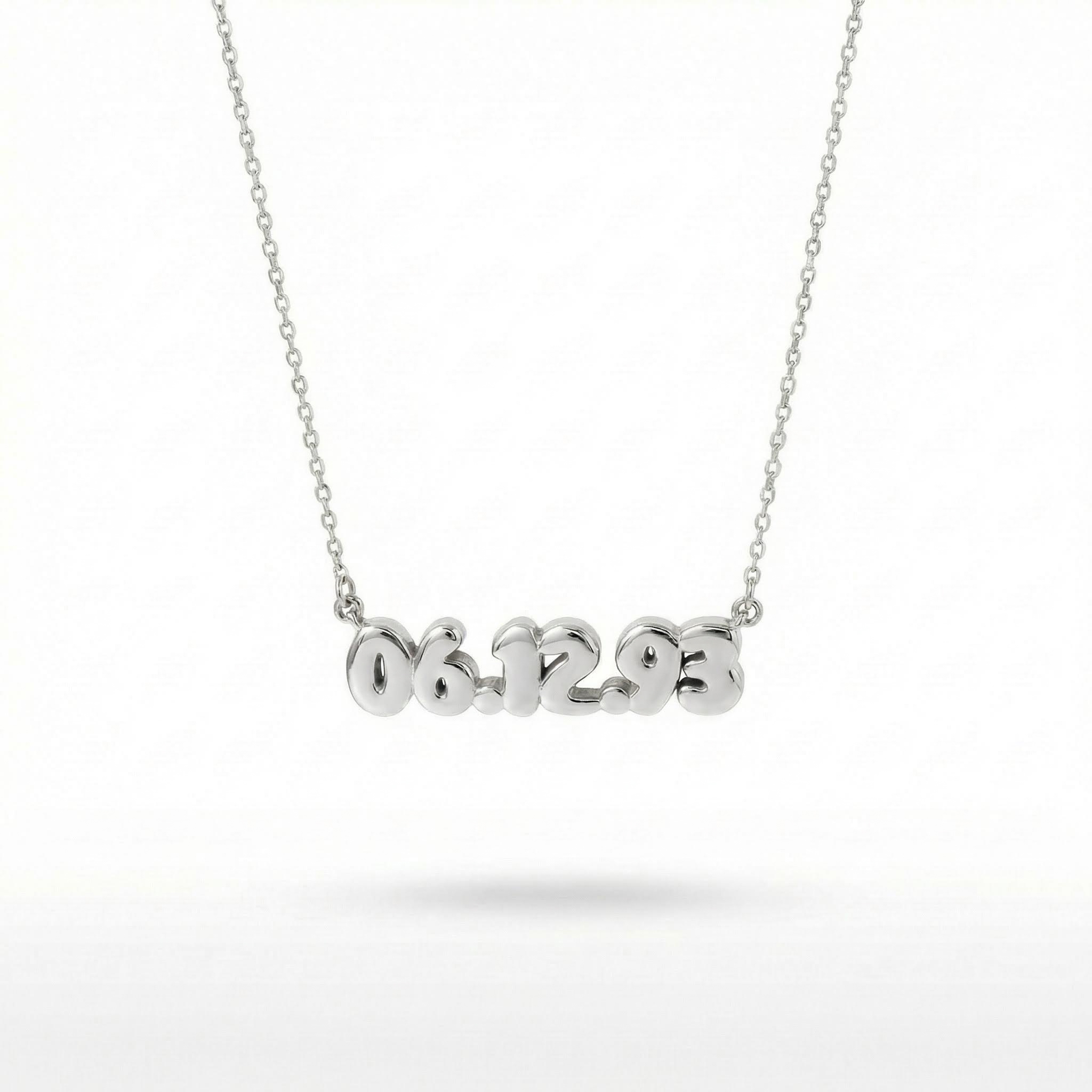 Personalized Bubble Date Necklace Bold Statement Style With Street Luxury - Image 7