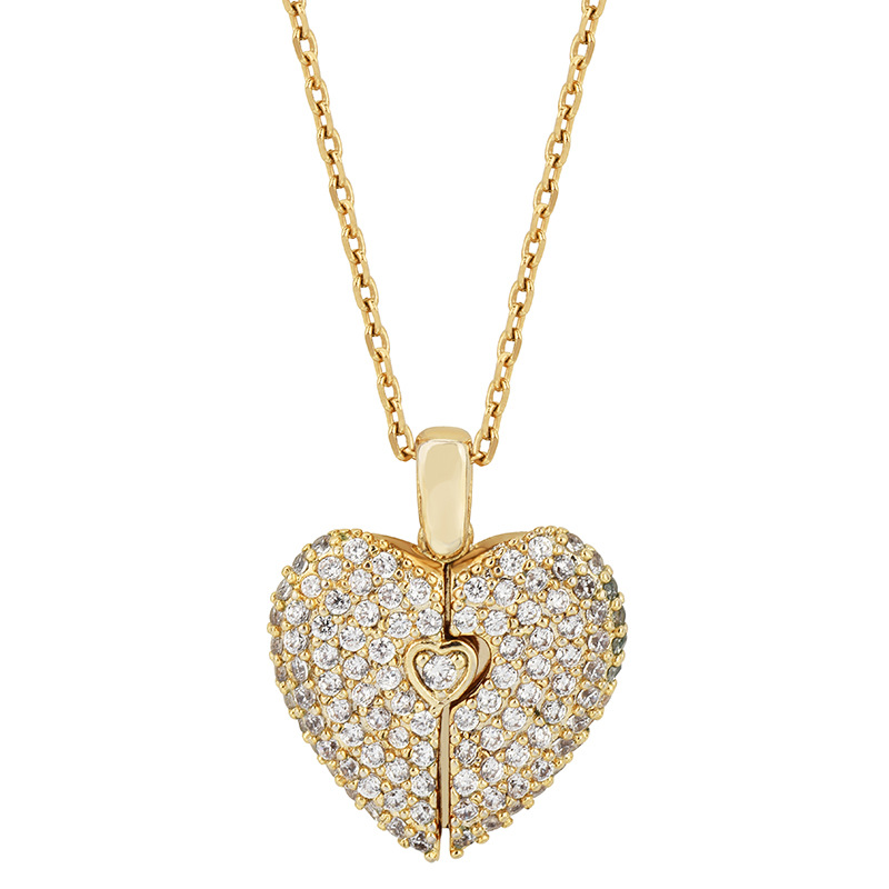Engraved Diamond Heart Locket Pendant Iced Out Shine With Street Luxury - Image 4