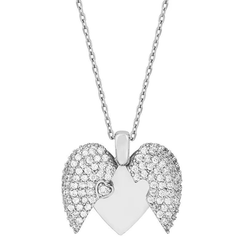 Engraved Diamond Heart Locket Pendant Iced Out Shine With Street Luxury - Image 7