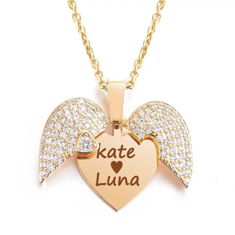 Engraved Diamond Heart Locket Pendant Iced Out Shine With Street Luxury