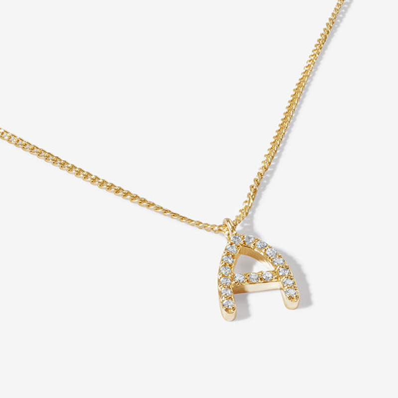 Diamond Initial Necklace Iced Out Shine With Street Luxury - Image 4