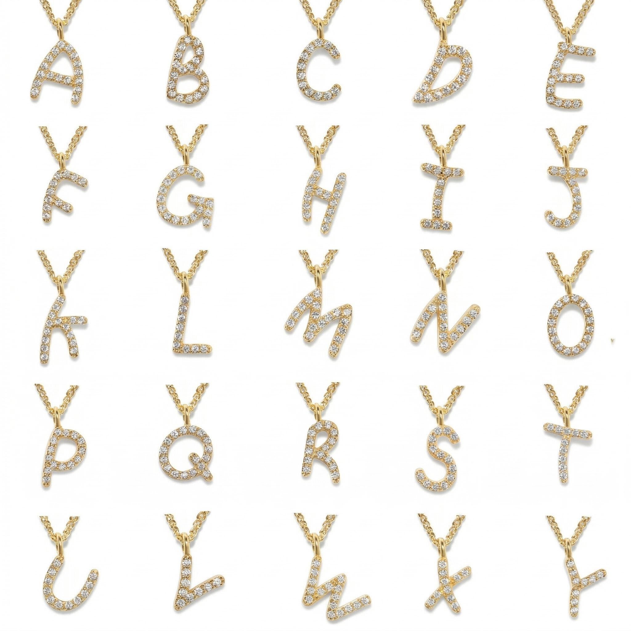 Diamond Initial Necklace Iced Out Shine With Street Luxury - Image 5