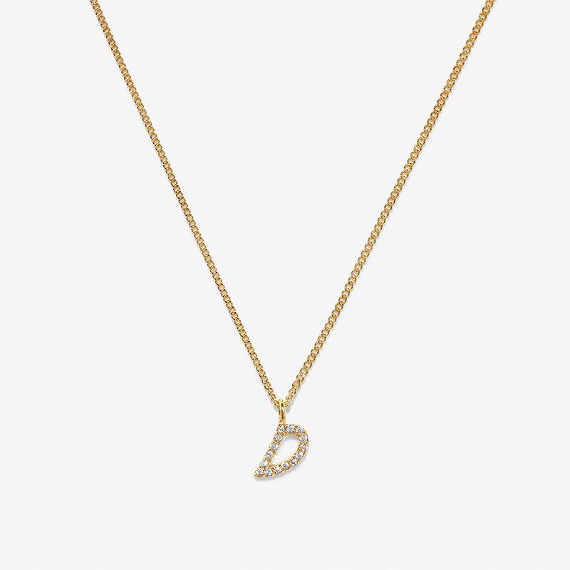 Diamond Initial Necklace Iced Out Shine With Street Luxury