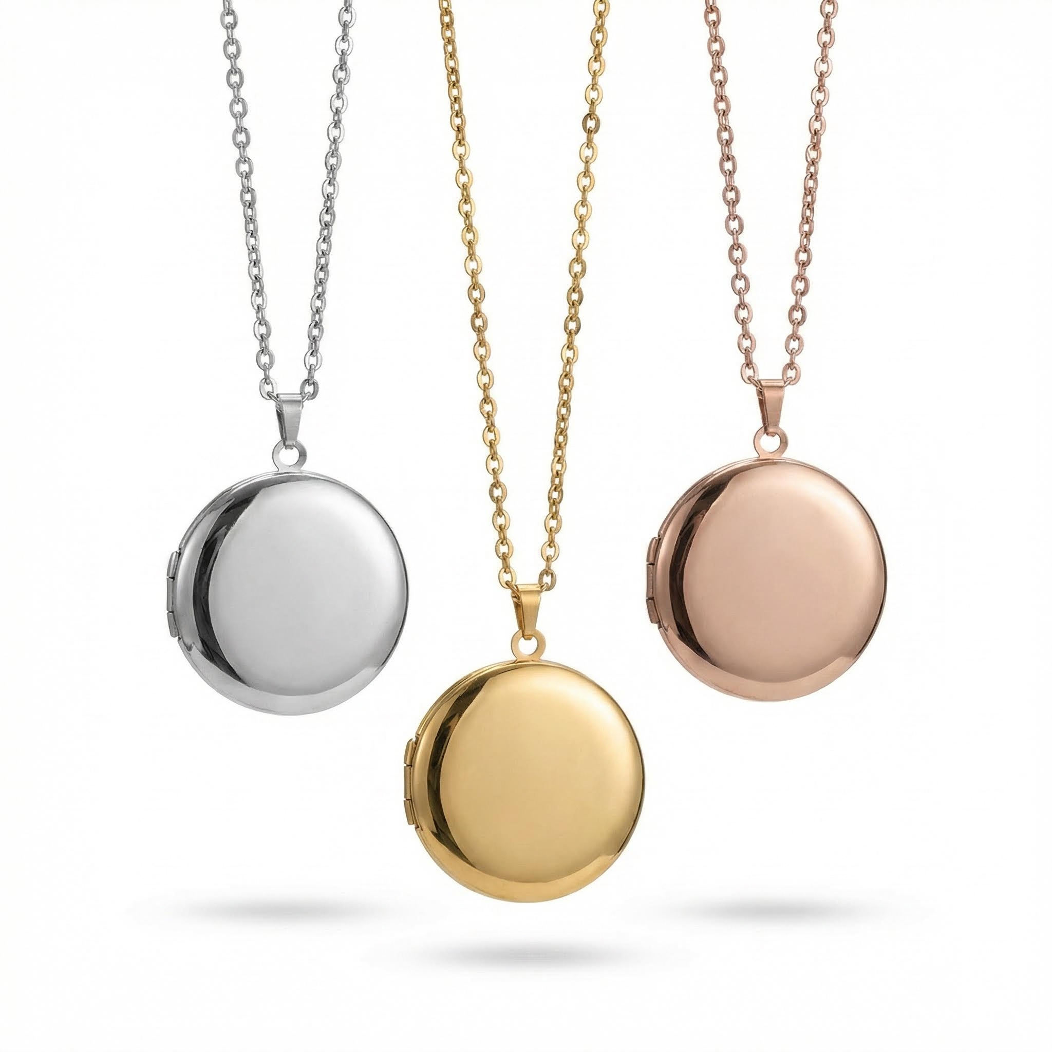 Customized Photo Round Locket Pendant Silver With Street Luxury Shine - Image 6