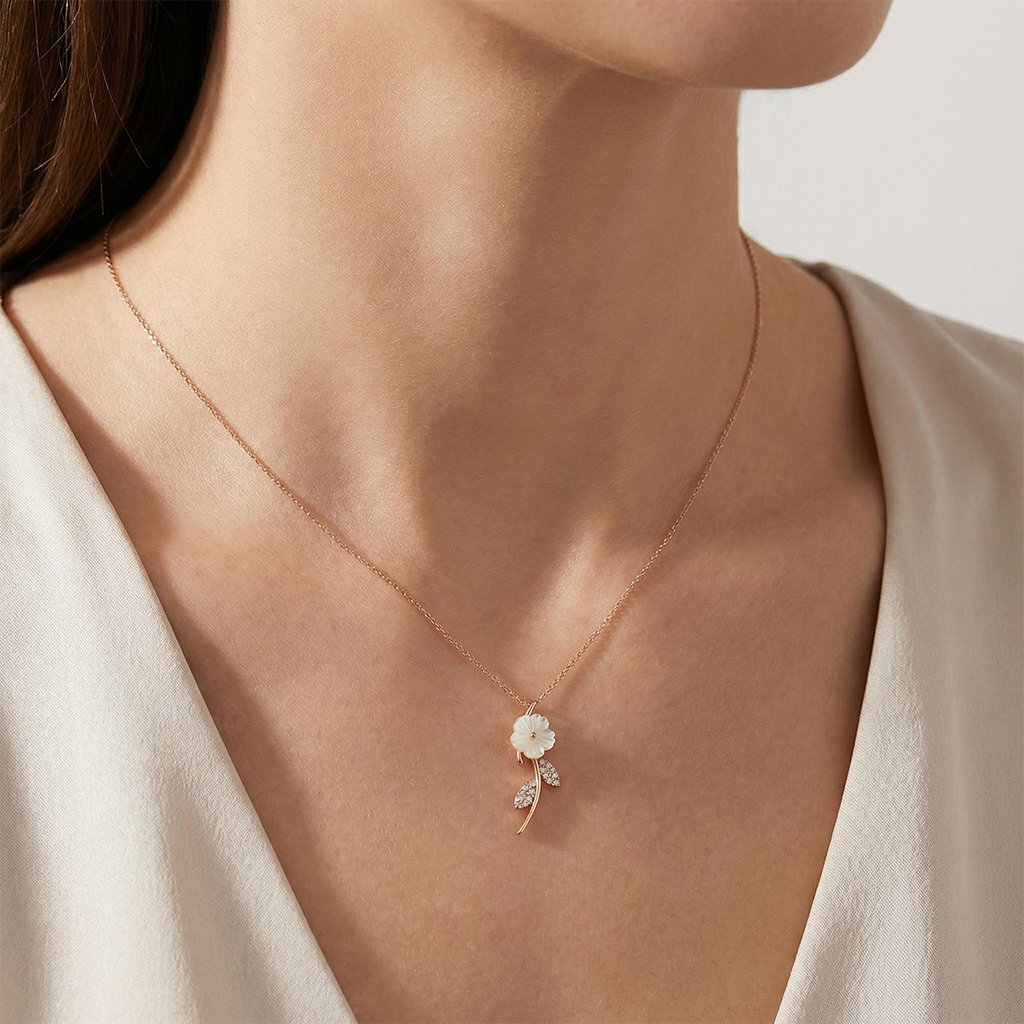 Magnolia Rose Necklace Bold Statement Style With Street Luxury - Image 4