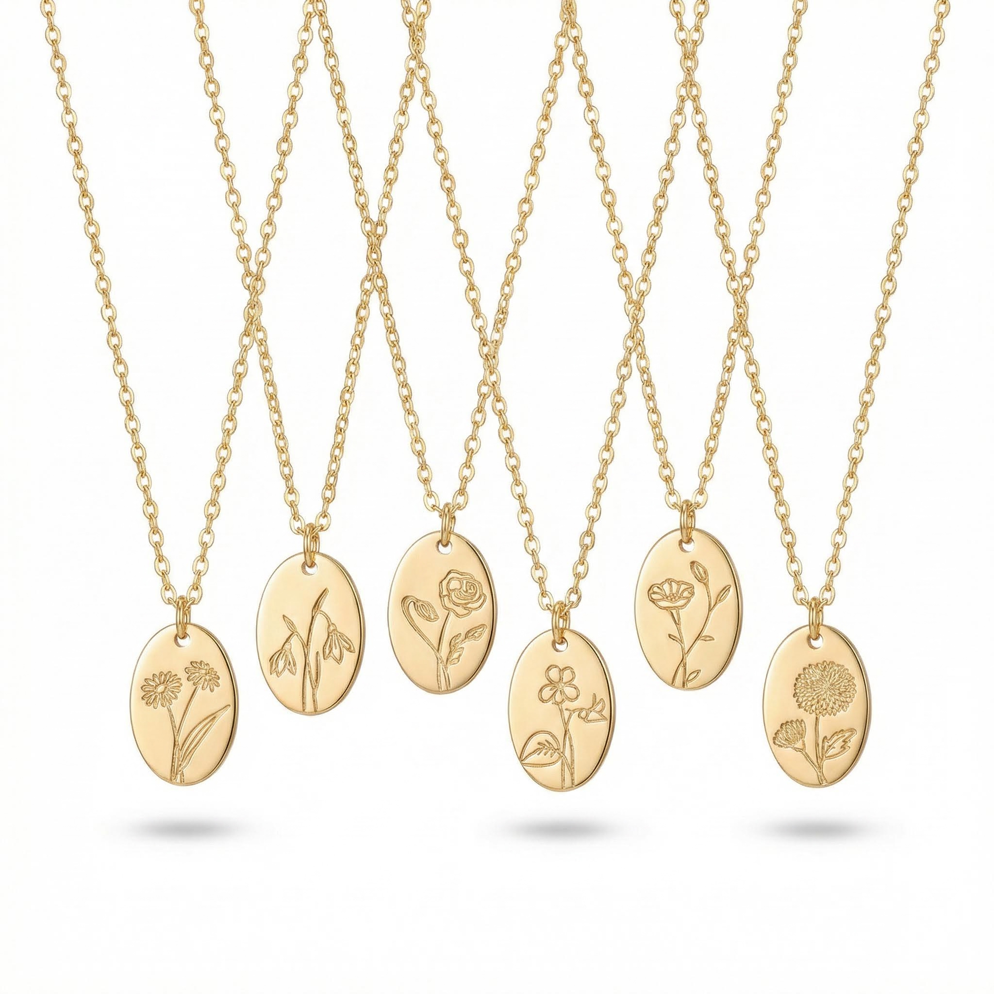 Personlized Birth Flower Necklace Bold Statement Style With Street Luxury - Image 6