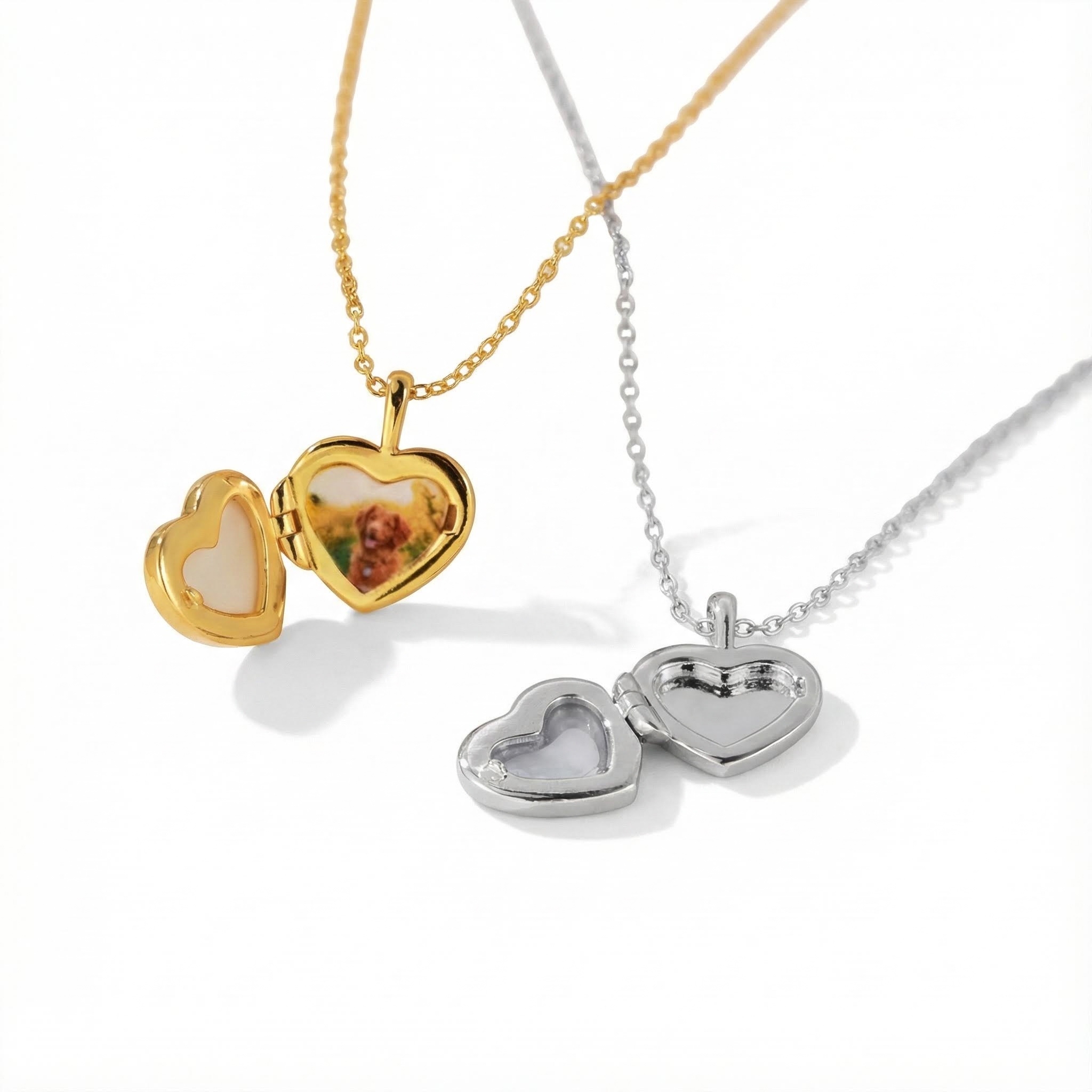 Customized Mother Of Pearl Heart Photo Locket With Street Luxury Shine - Image 5