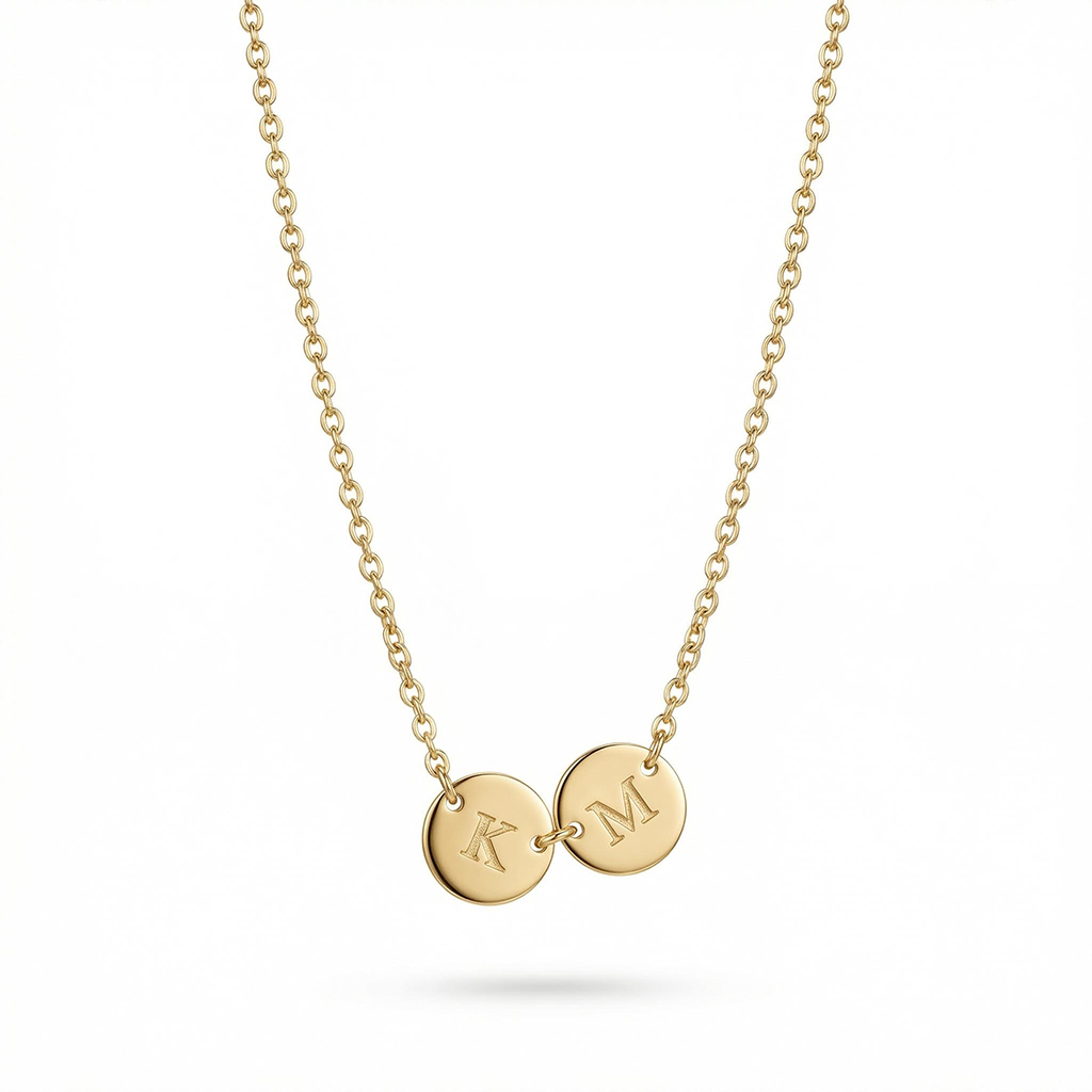 Tiny Discs Combination Necklace Bold Statement Style With Street Luxury