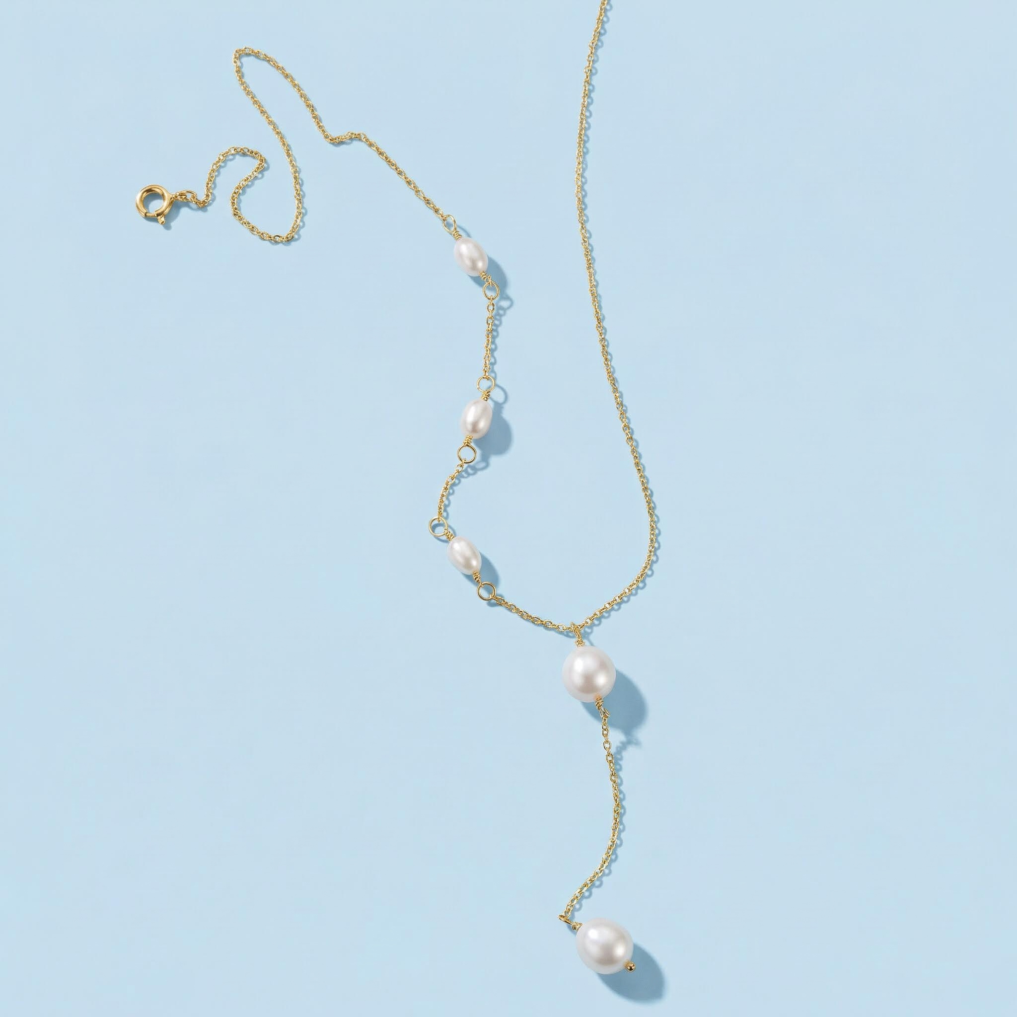 Pearl Lariat Necklace Bold Statement Style With Street Luxury - Image 6