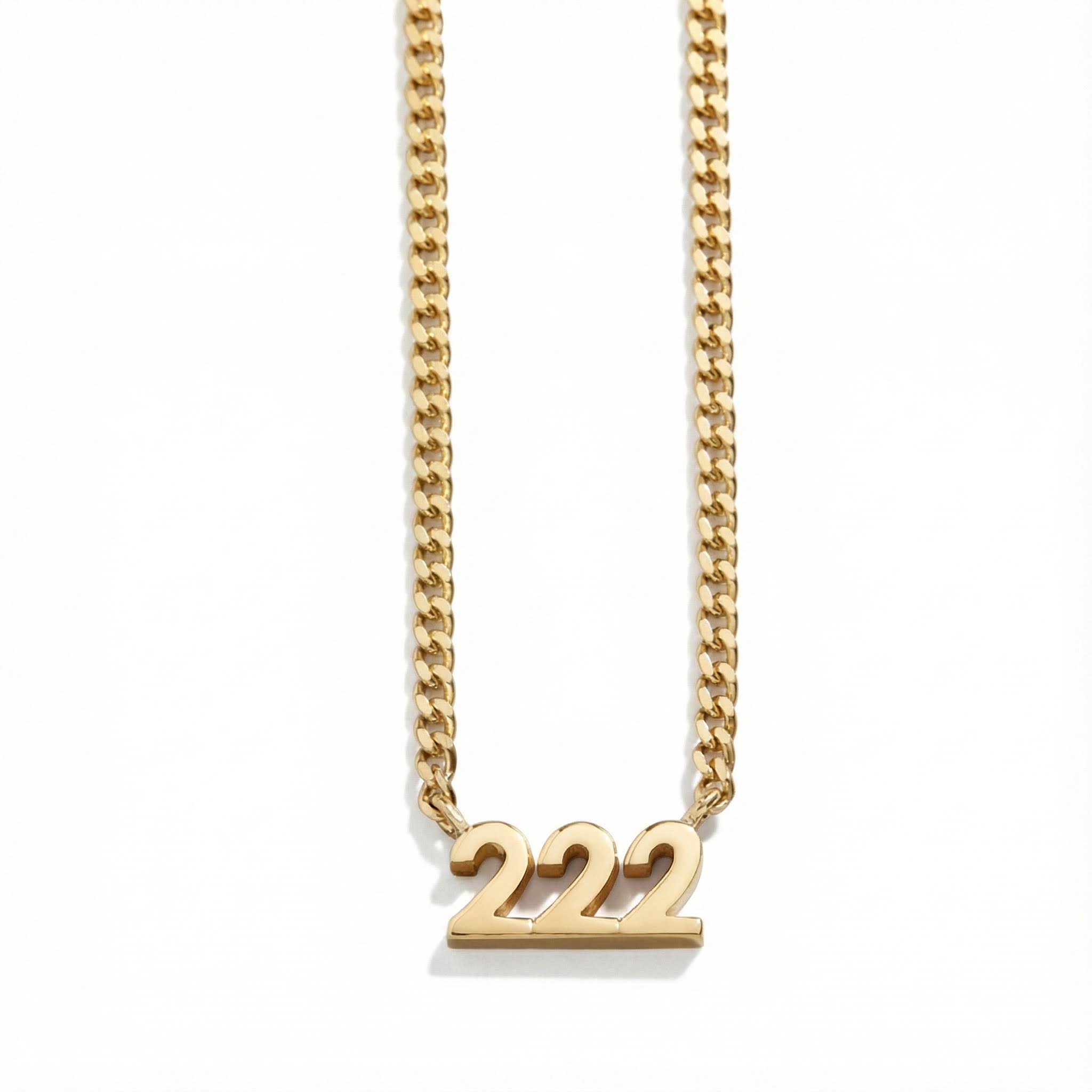 Angel Number Nameplate Necklace Bold Statement Style With Street Luxury