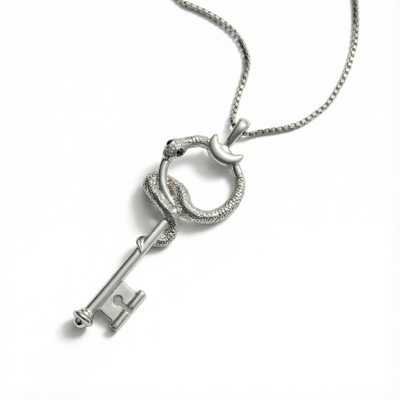 The Gate Of Hades Key Necklace Bold Statement Style With Street Luxury - Image 7