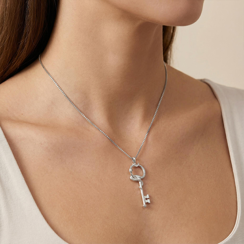 The Gate Of Hades Key Necklace Bold Statement Style With Street Luxury - Image 8