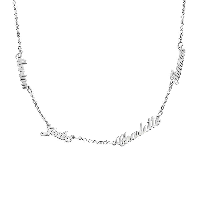 Multiple Name Necklace Bold Statement Style With Street Luxury - Image 4